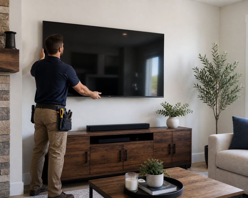 Tv Hanging Service in Overland Park, KS